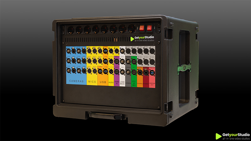 Front view of the GetyourStudio PRO XL Studio-in-a-Box