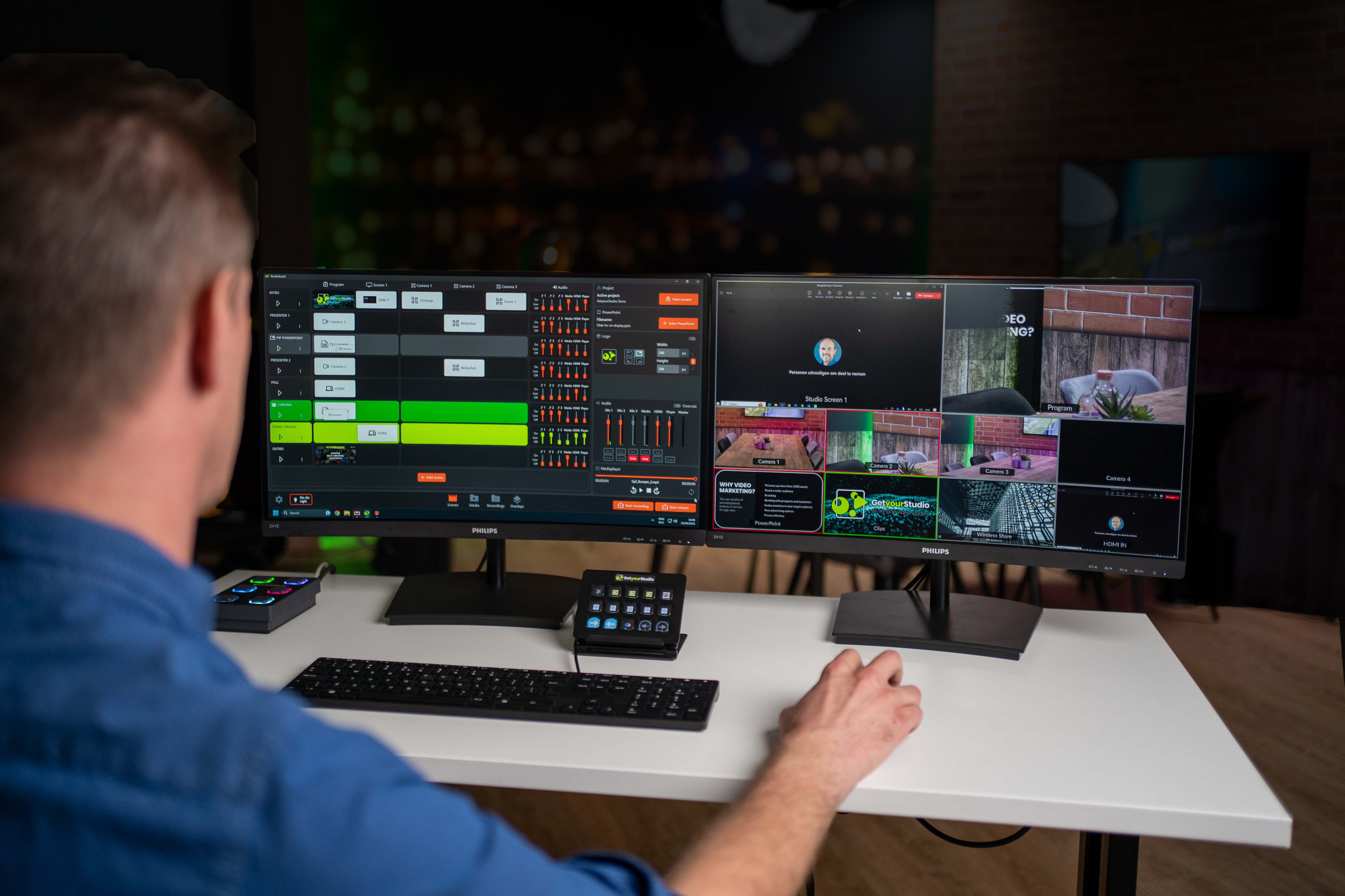 Voorbeeld van de regie van GetyourStudio