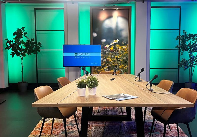 Webinarsetting in een studio van GetyourStudio